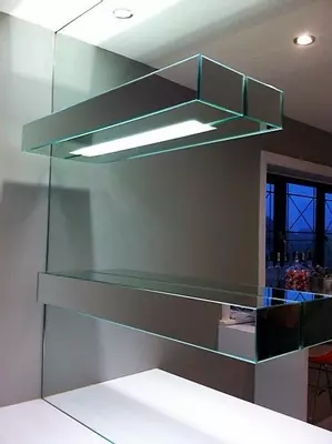 Silver Mirrored Shelves